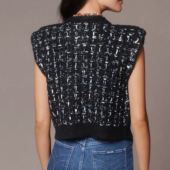 Maeve by Anthropologie Tweed Sweater Vest - Picture 2 of 9